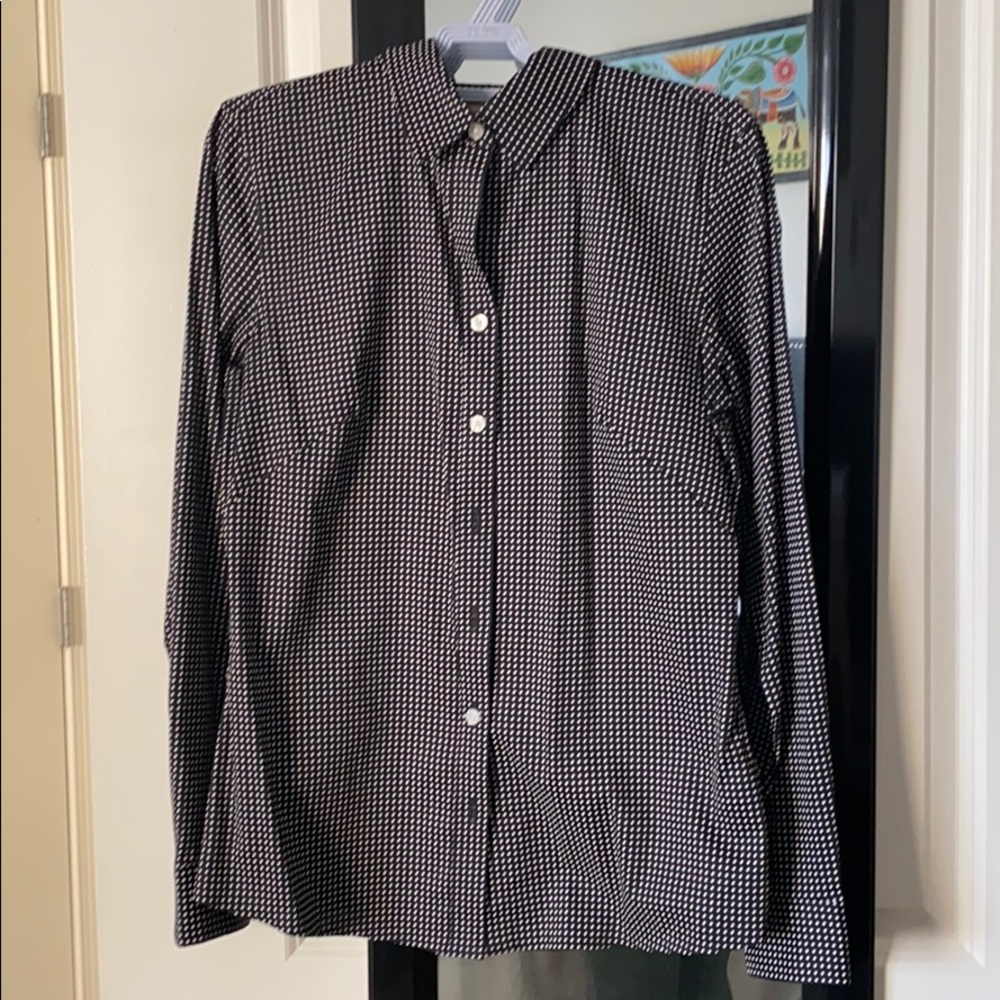 Banana Republic Polka Dot Button Down